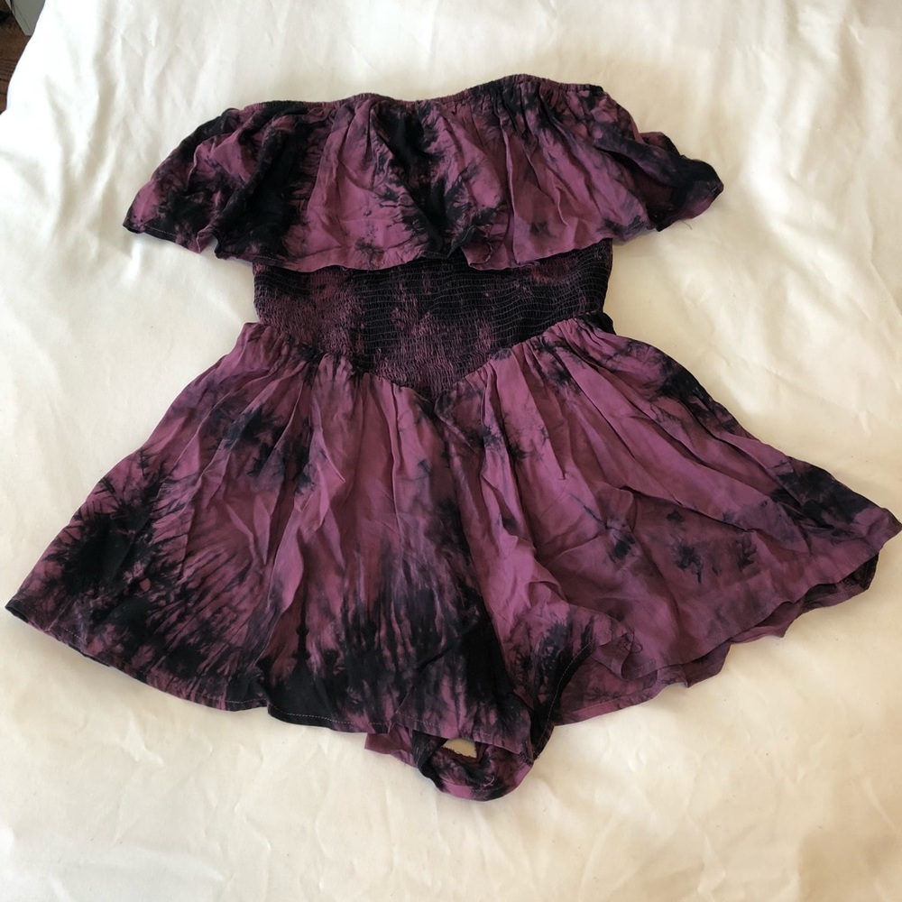 Purple and black forever 21 romper
